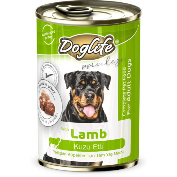 DOGLİFE KUZU ETLİ KÖPEK KONSERVE 400GR